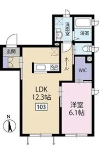 シャーメゾン竹の塚【1階】の間取り