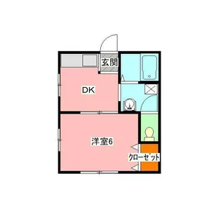 コスモパレス平塚【1階】の間取り