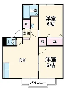 サンシティ88A棟【2階】の間取り