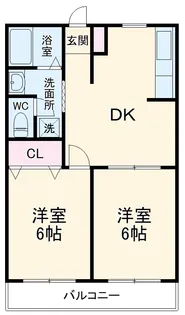 メゾンナカムラⅤ【202号室】の間取り