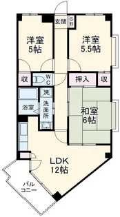 SCヒルズ稲毛【3階】の間取り