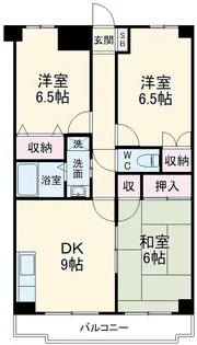 SCヒルズ稲毛【5階】の間取り