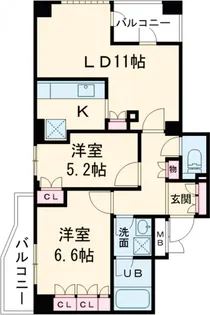 サンピエス池袋【11階】の間取り
