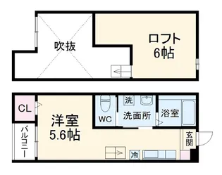 プランドール八千代【2階】の間取り