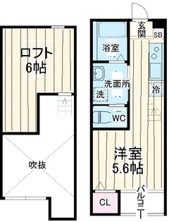 ソレイユ八千代台【2階】の間取り