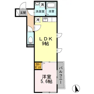 グリーンコート【1階】の間取り