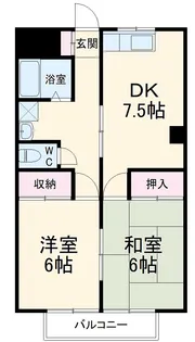 第2サニーハイツ【3階】の間取り