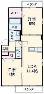 アルム八千代台【2階】の間取り