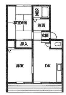 グレート山王【1階】の間取り