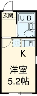 ベルエステート竹ノ塚A【1階】の間取り
