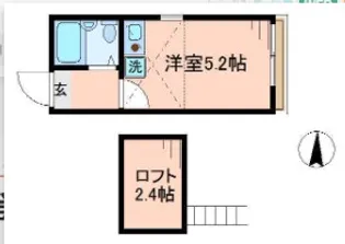 ベルエステート竹ノ塚A【3階】の間取り