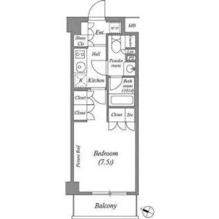ルクレ西池袋【4階】の間取り