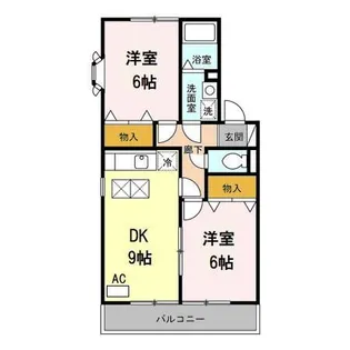 ブルーレイ【202号室】の間取り