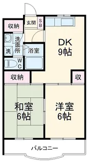 LAZFITHユーカリが丘【3階】の間取り