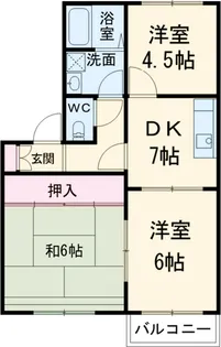 フレグランスPEAR【2階】の間取り