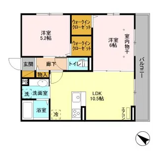 レヴァータ【3階】の間取り