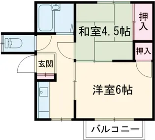 第二ペガサス【2階】の間取り