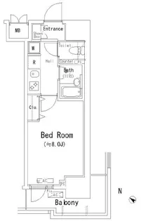 パークアクシス千葉【10階】の間取り
