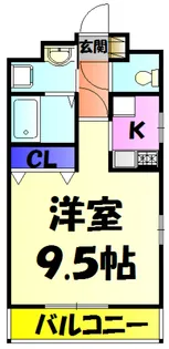 アンブラッセ新検見川【6階】の間取り