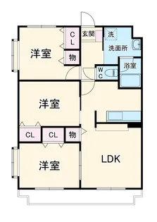 エヴァーグリーン【301号室】の間取り