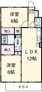 ベイクレール【1階】の間取り