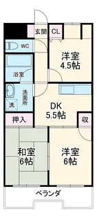 ル・ド・ソレイユ【603号室】の間取り