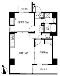 ルクソール スター【601号室】の間取り