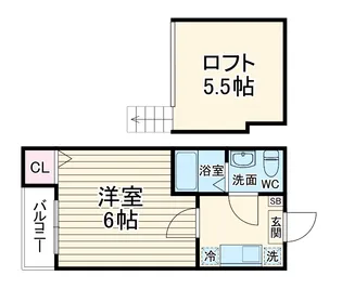 カーメル【1階】の間取り