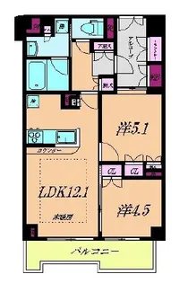 グレーシア【404号室】の間取り