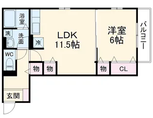 プレミール カメゾン【2階】の間取り