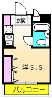 ディア・ベルジュ南林間【101号室】の間取り