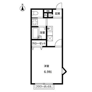 アムールY/S【1階】の間取り