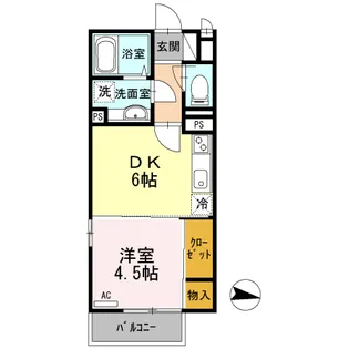 サンライズ花澤台【201号室】の間取り