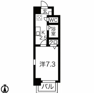 サウスパークイズミ【303号室】の間取り