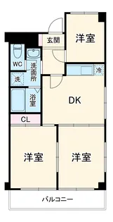 グランディール【3階】の間取り