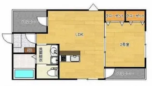 stage南行徳【202号室】の間取り