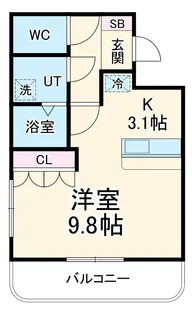 リバーサイド静【2階】の間取り