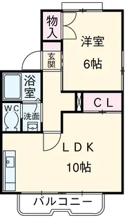 ファミール清水CⅠ【101号室】の間取り