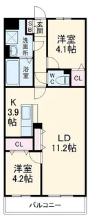 T・フェアリートキワ【3階】の間取り