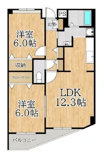 クレストコート【503号室】の間取り