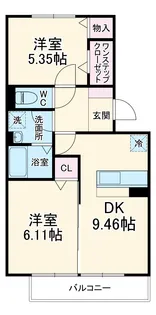 アイビス【2階】の間取り