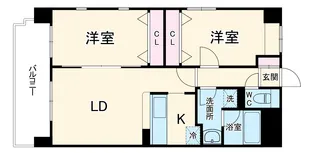 グレースコート市川妙典【4階】の間取り