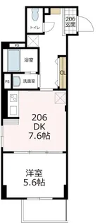 フルール横浜鶴ヶ峰【2階】の間取り