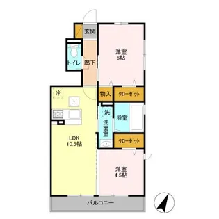 iハウス【1階】の間取り