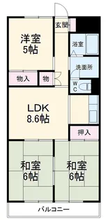 レジデンス光和Ⅱ【7階】の間取り