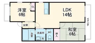 メモアール丸万【1階】の間取り