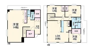 ニューパールハイツ【304号室】の間取り