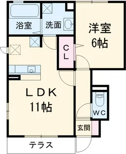 サンマーレン B棟【B-103号室】の間取り