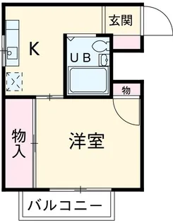 サンハイツ大道【203号室】の間取り