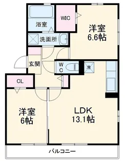 セジュール花萌【301号室】の間取り